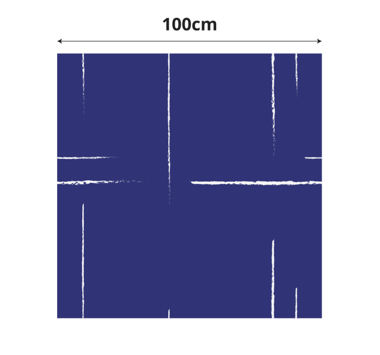 파란색 비닐 카펫 현대적인 라인 패턴 - TenStickers