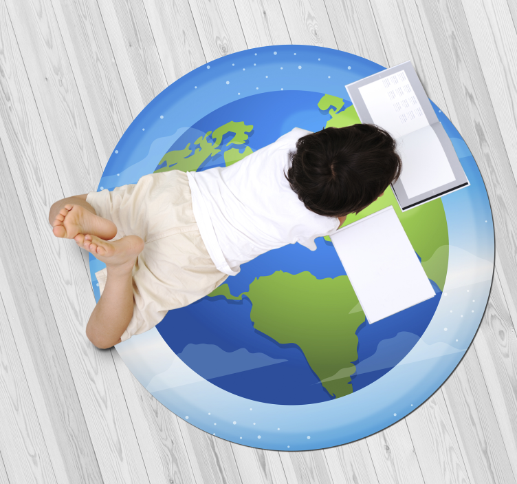 세계의 놀라운 원형 비닐 깔개 - TenStickers