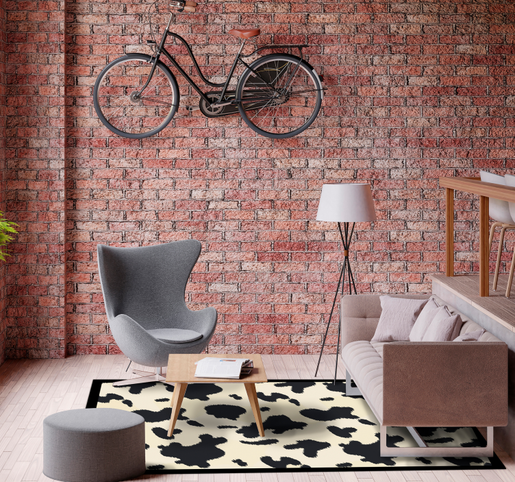 애니멀 프린트 비닐 카펫 소가죽 패턴 - TenStickers