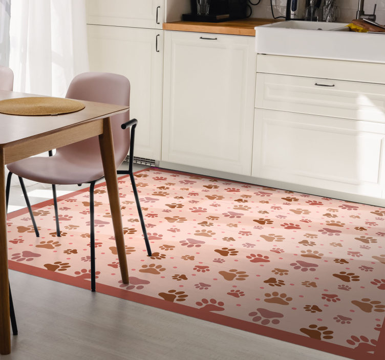 애니멀 프린트 비닐 카펫 발자국 패턴 - TenStickers