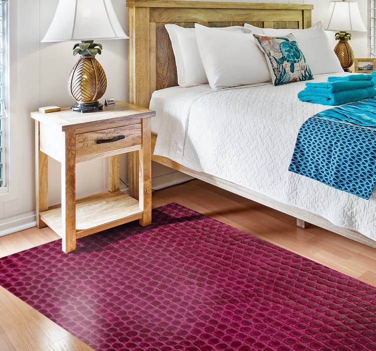 애니멀 프린트 비닐 카펫 질감이 있는 진홍색 패브릭 - TenStickers