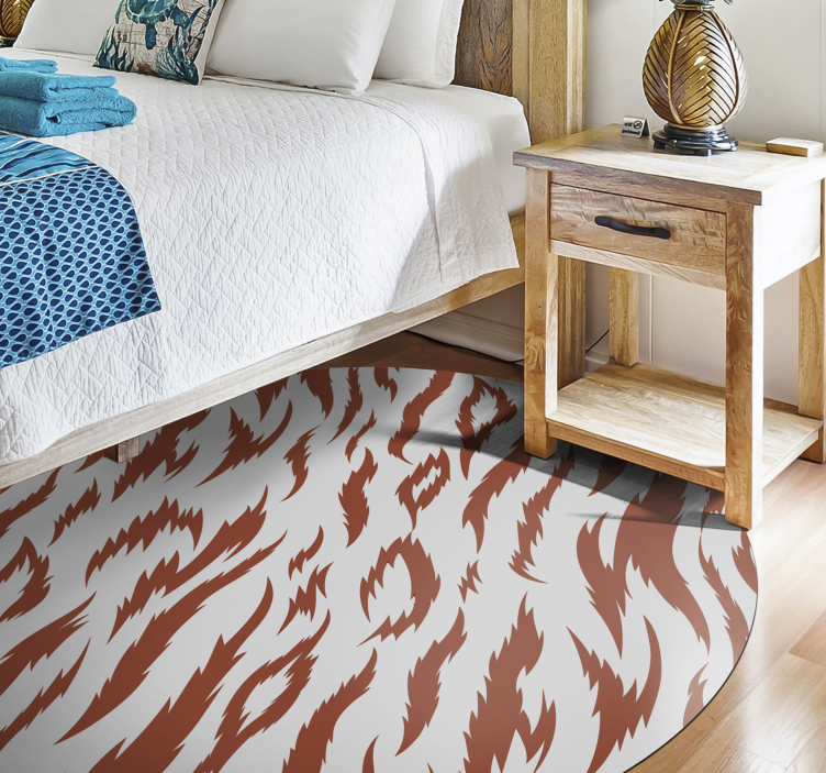 애니멀 프린트 비닐 카펫 호랑이 줄무늬 디자인 - TenStickers