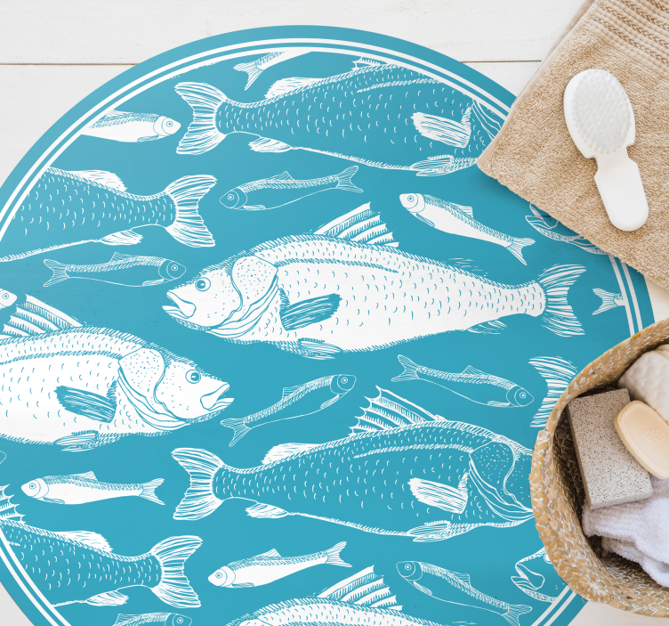 비닐 카펫 동물 수생 동물 모티브 - TenStickers