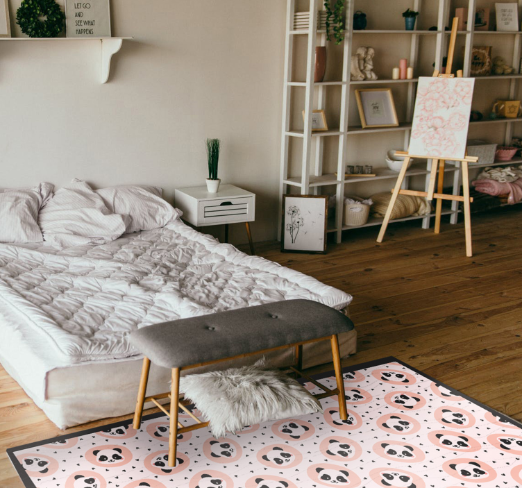 비닐 카펫 동물 아기 판다 얼굴 - TenStickers