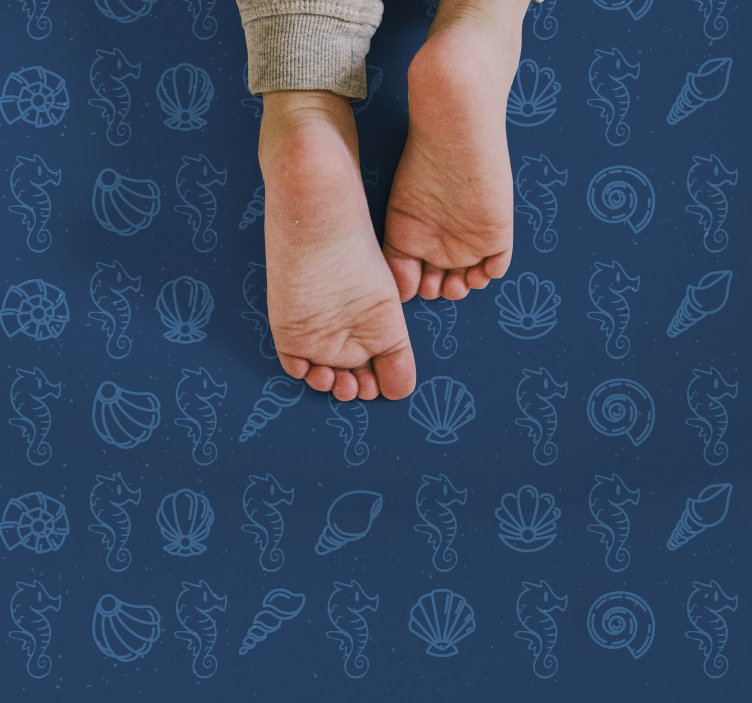 비닐 카펫 동물 해양 모티브 그림 - TenStickers