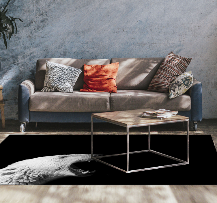 비닐 카펫 동물 북극곰 프로필 - TenStickers