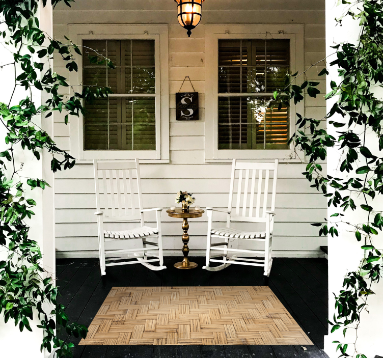 바구니 효과 텍스처 비닐 카펫 - TenStickers