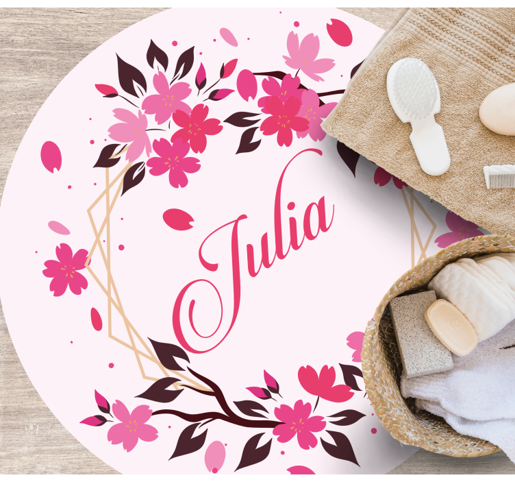 침실용 비닐 카펫 식물 왕관 이름 포함 - TenStickers