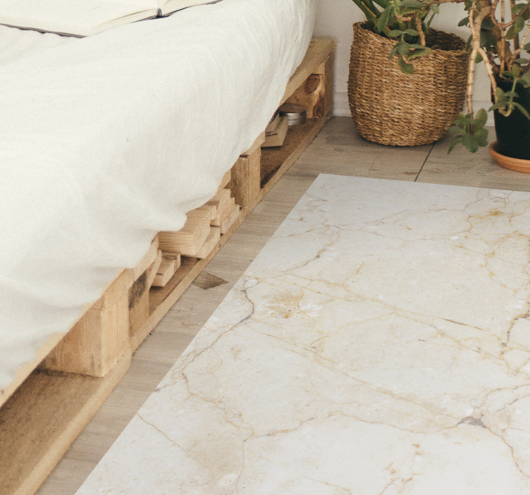 침실용 비닐 카펫 우아하게 닦인 돌 - TenStickers