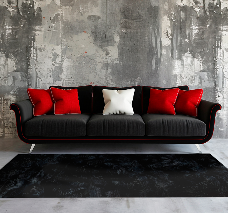 비닐 카펫 블랙 퓨어 이펙트 - TenStickers