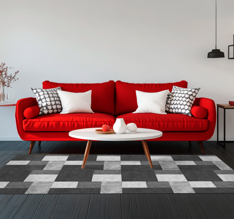 비닐 카펫 블랙 모던 - TenStickers