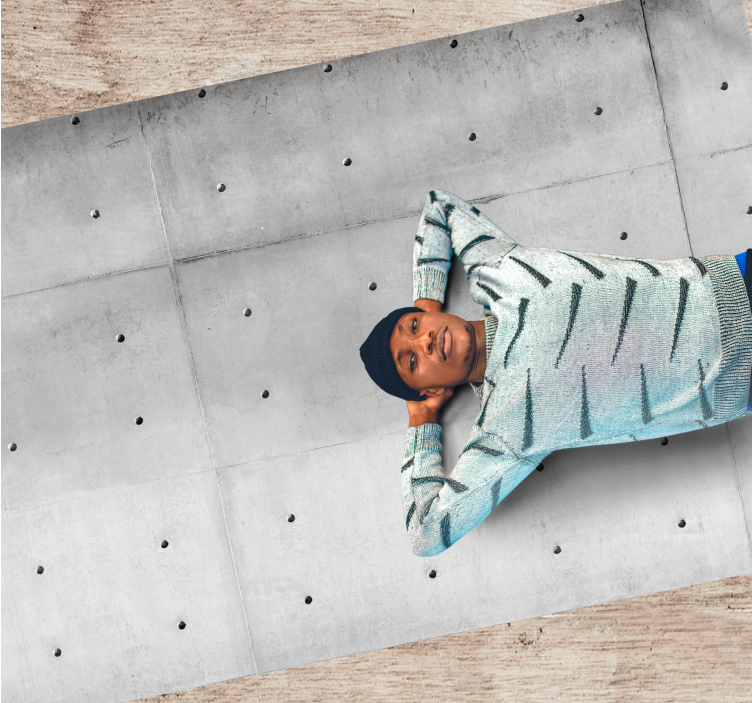 시멘트 구조 디자인"산업 스타일" 깔개 - TenStickers