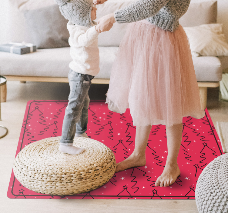 비닐 크리스마스 카펫 축제 낙서 패턴 - TenStickers