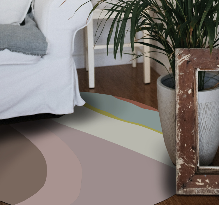 비닐 카펫 게시판 부드러운 색조의 흐름 - TenStickers