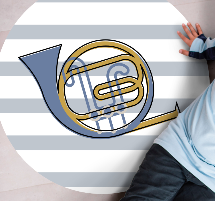 비닐 카펫 게시판 뮤지컬 혼 디자인 - TenStickers