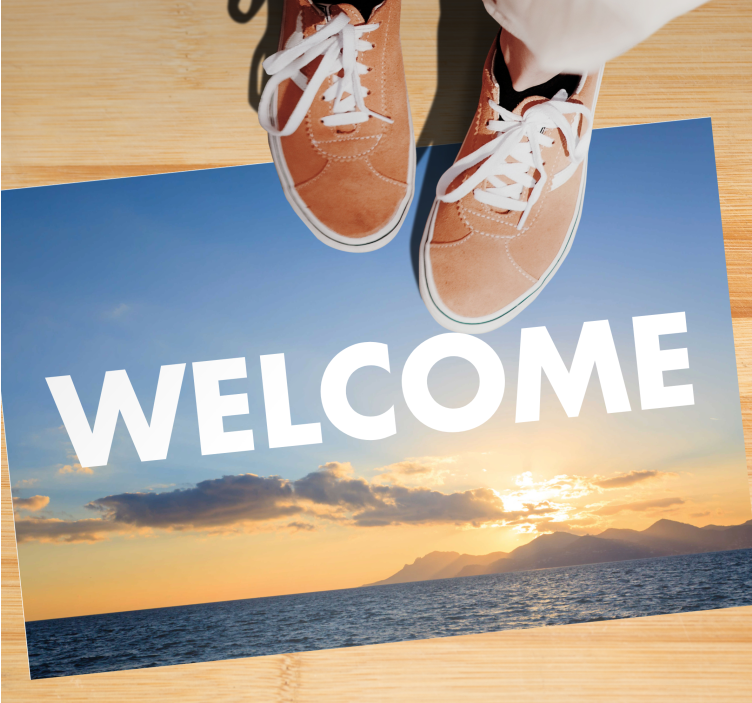 비닐 현관 카펫 일몰 환영 입구 - TenStickers