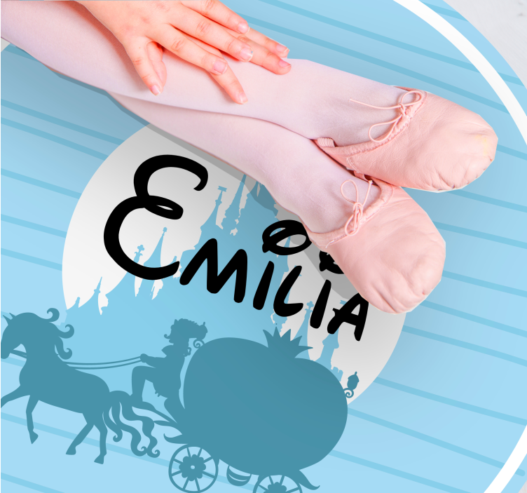 이름이있는 비닐 카펫 발레 카르지 테마 - TenStickers