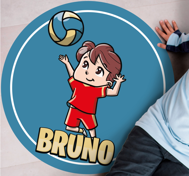 이름이있는 비닐 카펫 맞춤형 스포츠 - TenStickers