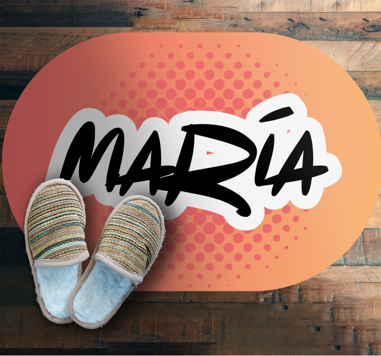 이름이있는 비닐 카펫 이름 디자인 - TenStickers