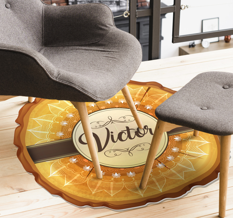 이름이있는 비닐 카펫 맞춤형 축제 상징 - TenStickers