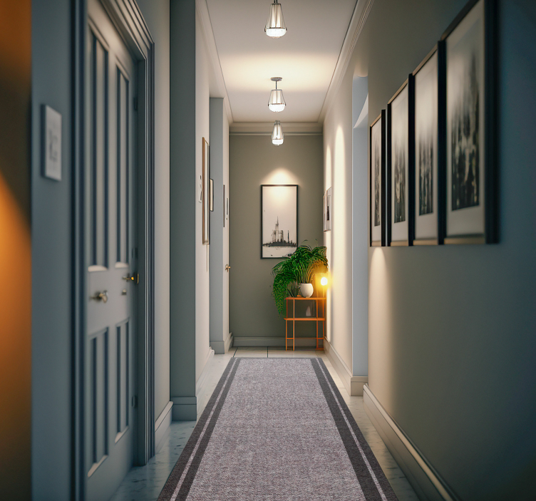 다크 프레임 디자인 모던 러그 - TenStickers