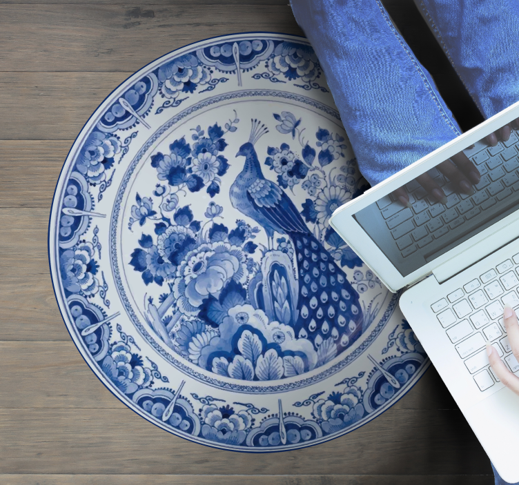 Delftware 공작 타일 카펫 - TenStickers