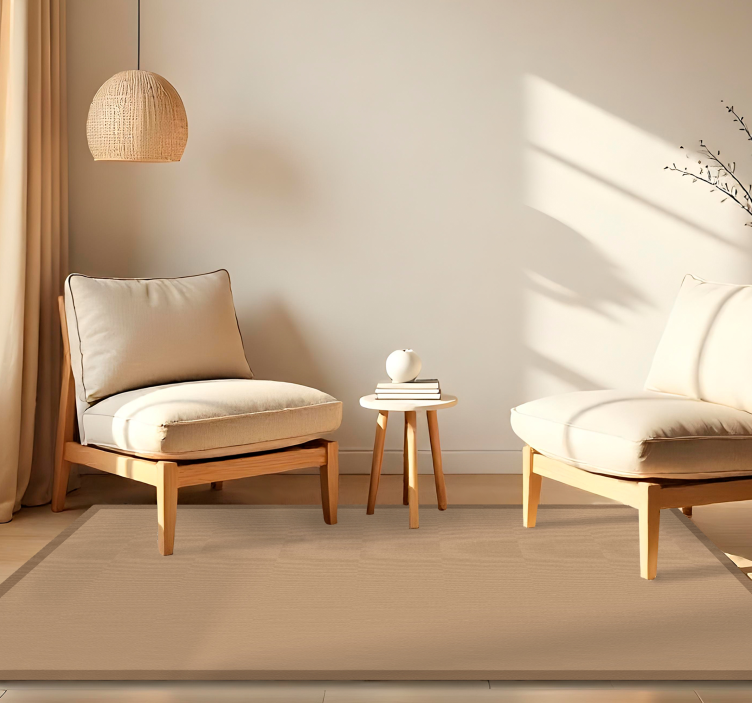 레스토랑용 비닐 카펫 평범한 황마 모양 - TenStickers