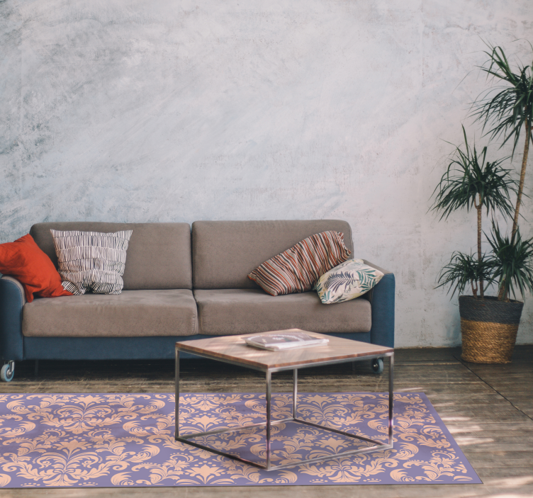 우아한 장식품 빛 빈티지 비닐 러그 - TenStickers