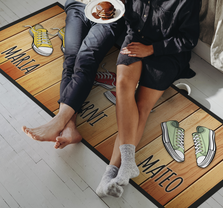 비닐 현관 카펫 맞춤형 신발 전시대 - TenStickers