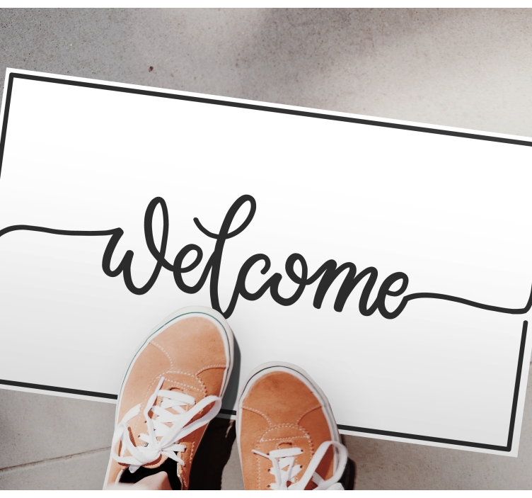 비닐 현관 카펫 우아한 환영 - TenStickers