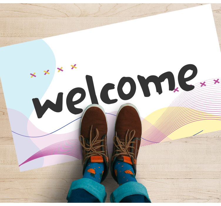 비닐 현관 카펫 현대적인 추상 환영 - TenStickers