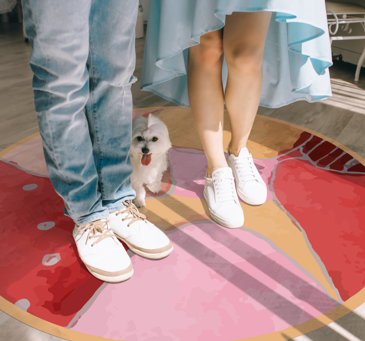 비닐 현관 카펫 화사한 꽃무늬 디자인 - TenStickers