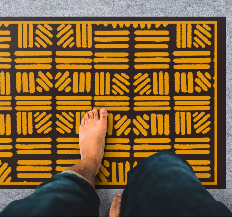 에트니아 비닐 카펫 추상 기하학적 패턴 - TenStickers