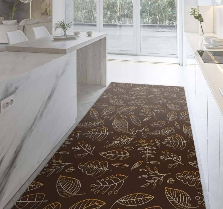 비닐 카펫 꽃과 식물 식물의 가을 - TenStickers