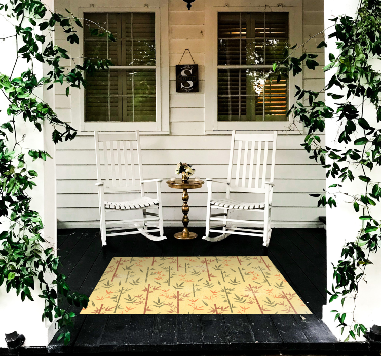 비닐 카펫 꽃과 식물 식물 대나무 - TenStickers