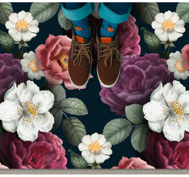 비닐 카펫 꽃과 식물 보타니컬 시크의 세련미 - TenStickers