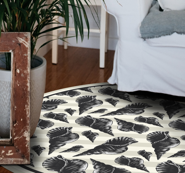 비닐 카펫 꽃과 식물 식물 잎 모티브 - TenStickers