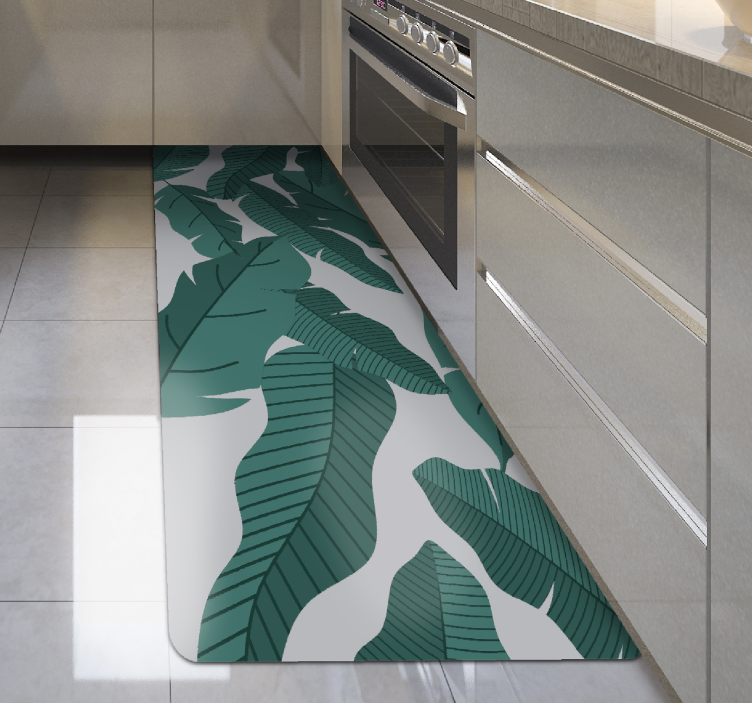 비닐 카펫 꽃과 식물 식물 잎 디자인 - TenStickers