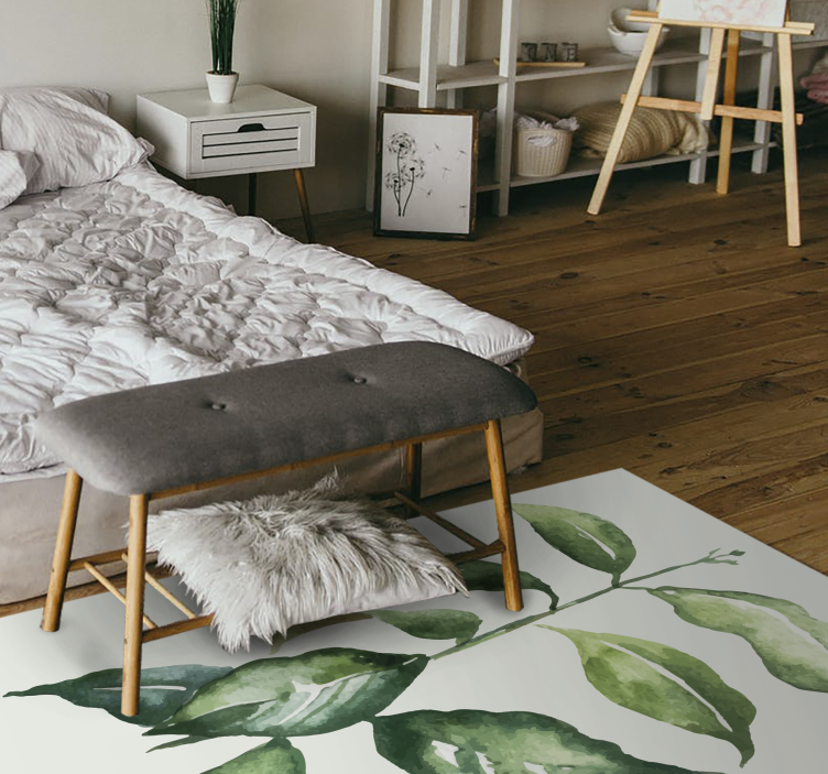 비닐 카펫 꽃과 식물 식물 잎 그림 - TenStickers