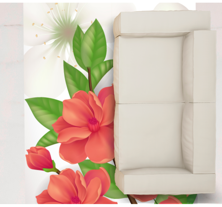 비닐 카펫 꽃과 식물 다채로운 꽃다발 장식 - TenStickers