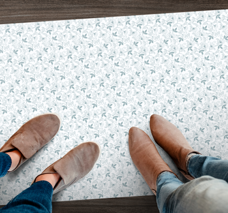 비닐 카펫 꽃과 식물 우아한 꽃무늬 - TenStickers