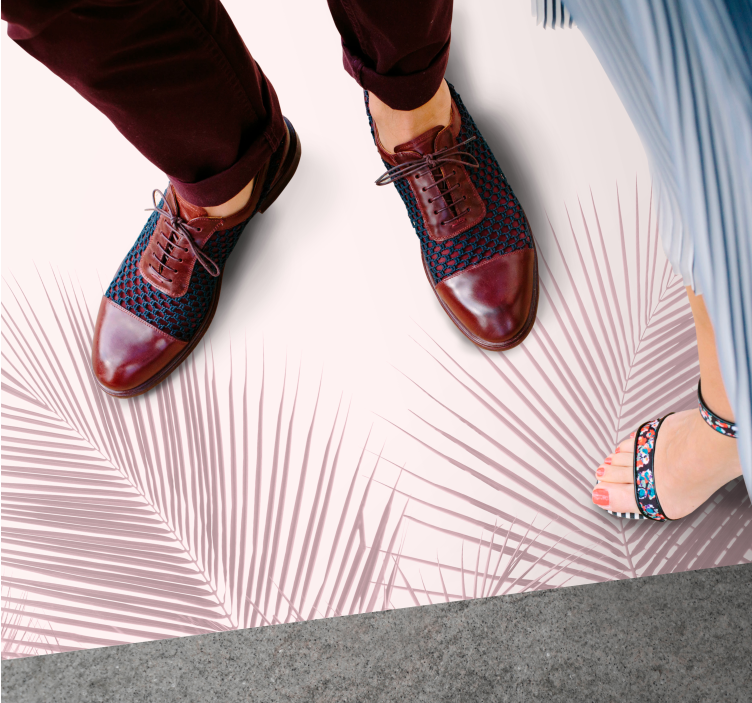 비닐 카펫 꽃과 식물 우아한 야자수 이미지 - TenStickers