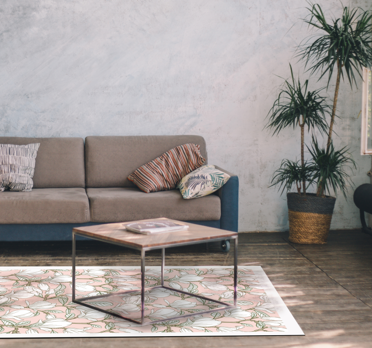 비닐 카펫 꽃과 식물 꽃 그림 - TenStickers