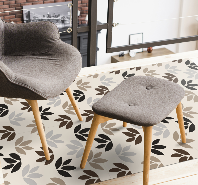 비닐 카펫 꽃과 식물 꽃무늬 테마 - TenStickers