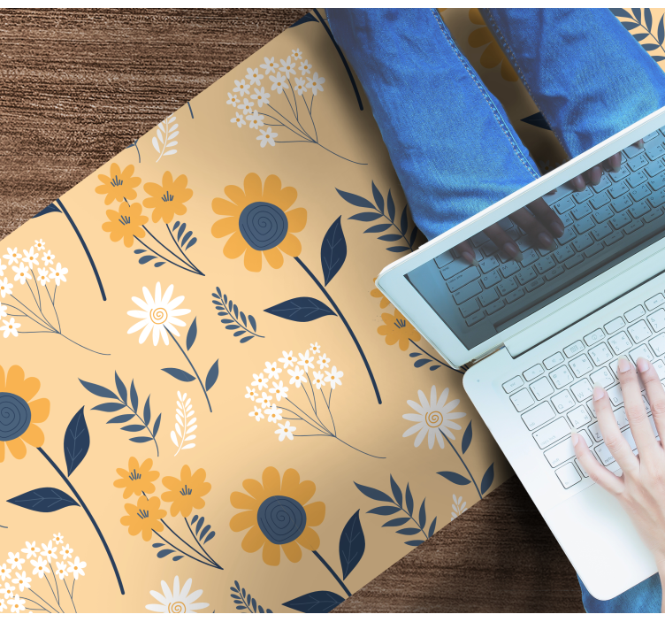 비닐 카펫 꽃과 식물 즐거운 식물arrangement - TenStickers