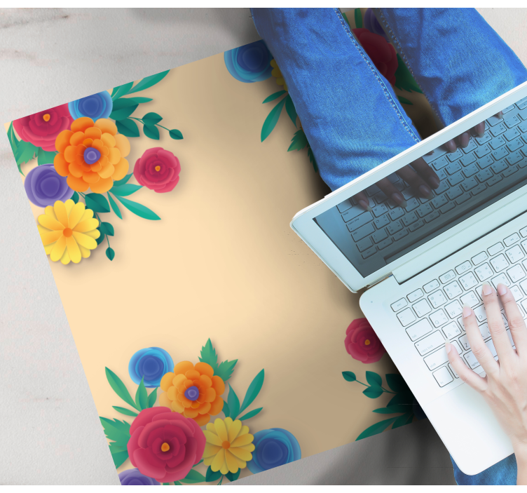 비닐 카펫 꽃과 식물 생동감 넘치는 꽃 - TenStickers