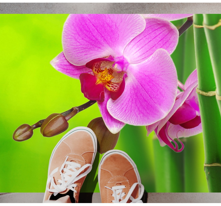 비닐 카펫 꽃과 식물 오키드 블라썸 딜라이트 - TenStickers