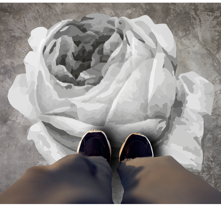 비닐 카펫 꽃과 식물 장미 블로섬 - TenStickers