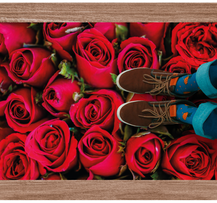 비닐 카펫 꽃과 식물 장미 꽃다발 - TenStickers