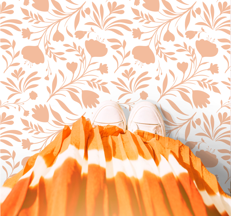 비닐 카펫 꽃과 식물 꽃무늬 - TenStickers